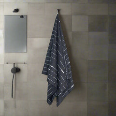 Black Steel Bath Towel