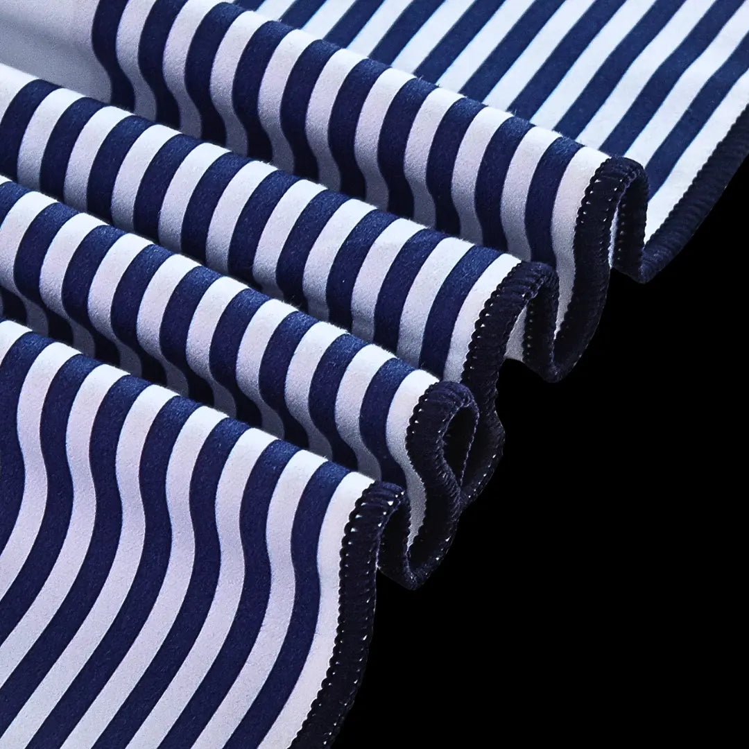 Amalfi Navy Signature Sand-Free Beach Towel Newlyfe
