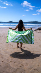 Greens Beach XL Beach Towel & Pouch Newlyfe
