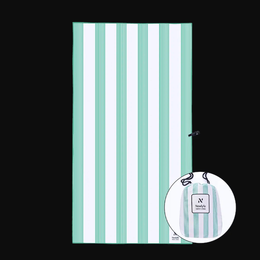 Milos Mint Signature Sand-Free Beach Towel Newlyfe