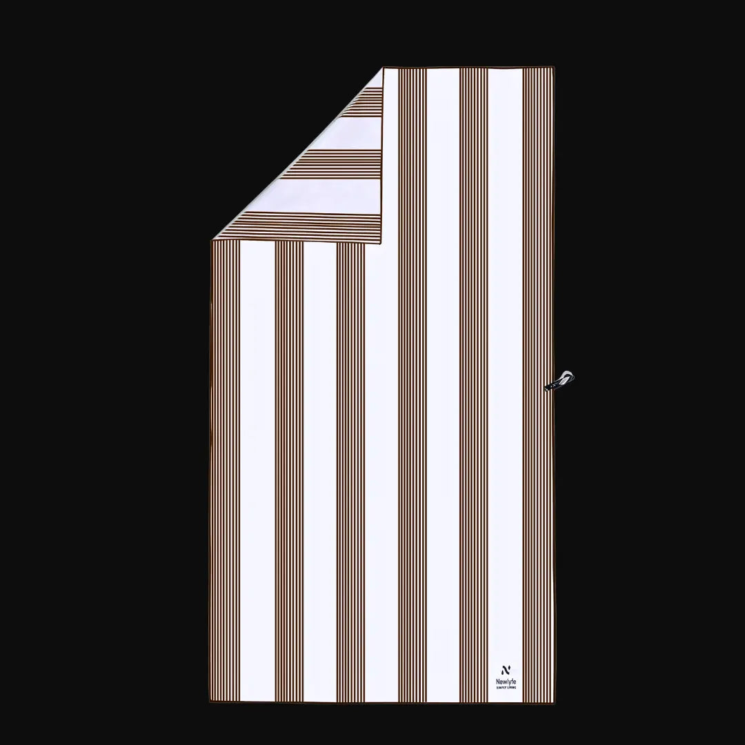 Piha Brown Signature Sand-Free Beach Towel Newlyfe