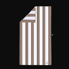 Piha Brown Signature Sand-Free Beach Towel Newlyfe
