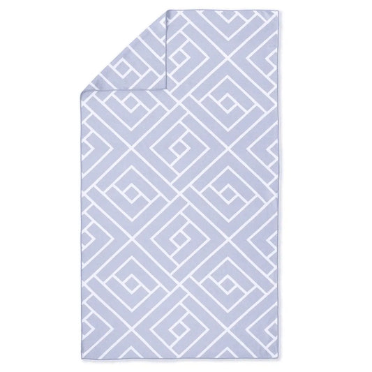 Blue bath towel