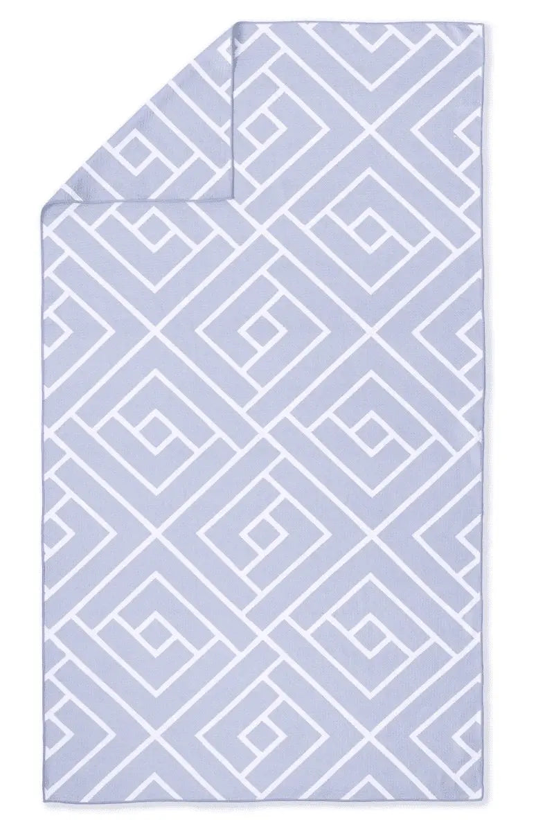 Blue bath towel