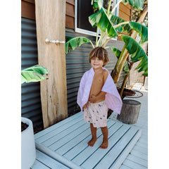 MINI BABY BATH TOWEL pink