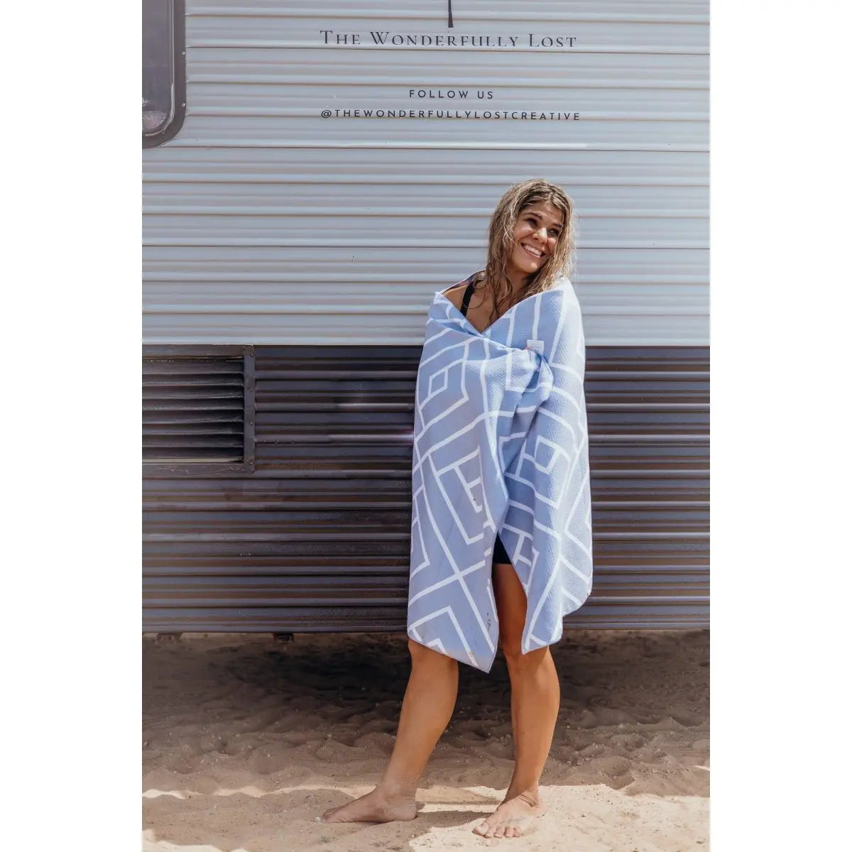 women posing in newlyfe towel