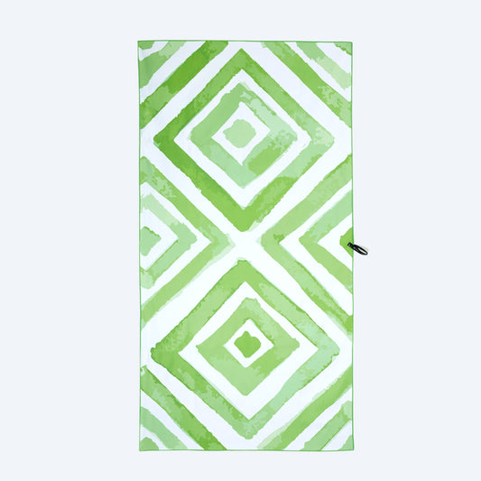 Greens Beach Large Beach Towel & Pouch