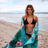 Flamingo sand free beach towel