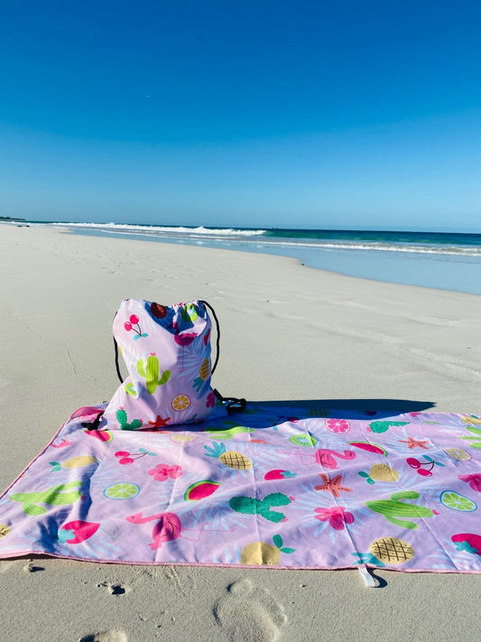 SWIM BAG + BEACH TOWEL KIDS PINKY 2